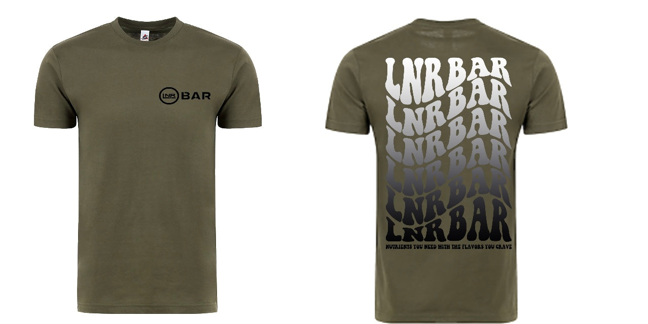 Army green and black T-shirt
